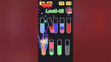Water Sort Puzzle Level 18 – Smooth Color Sorting & Relaxing Gameplay