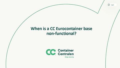 When is a CC Eurocontainer base non-functional?