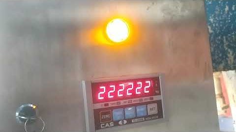 Kalibrasi display timbangan CAS