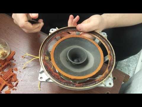 10 ГДШ-1-4Ом замена подвеса. Концертная акустика.