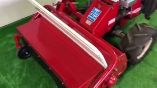 オーレック ハンマーナイフ H75B BX80 バーディー 自走式草刈機 - YouTube