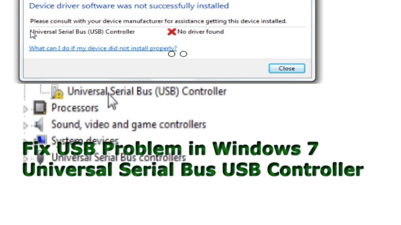 how to upgrade usb host controller windows 7