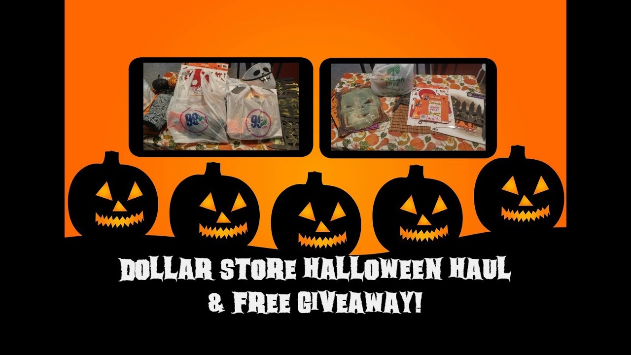 Dollar Tree 99 Cent Store Halloween Haul FREE GIVEAWAY YouTube dollar-tree-99-cent-store-halloween-haul-free-giveaway-youtube