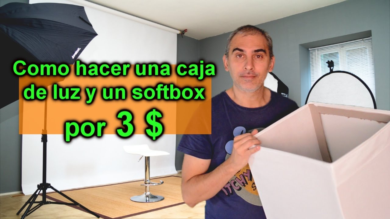 Como hacer una caja de luz y softbox para fotografia de producto✓ 