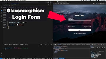 Glassmorphism Login Form