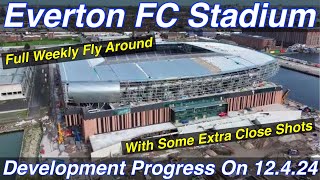 NEW Everton FC Stadium at Bramley Moore Dock. A Full FlyAround!