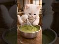 しーちゃん、イチゴ抹茶タルト作ってみた🐱🍓🍵 #ai猫 #cat #しーちゃん