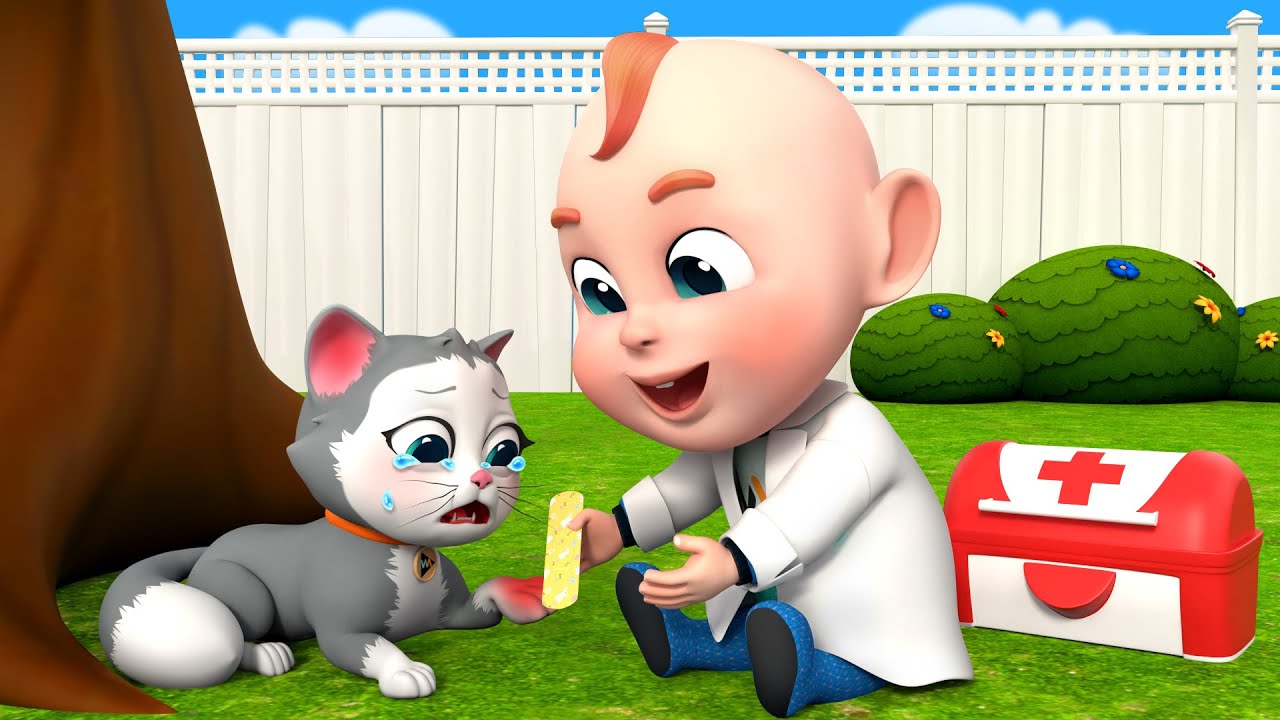 Safari Animals Got Sick | Boo Boo Song | Animal Care Song | Rosoo ...