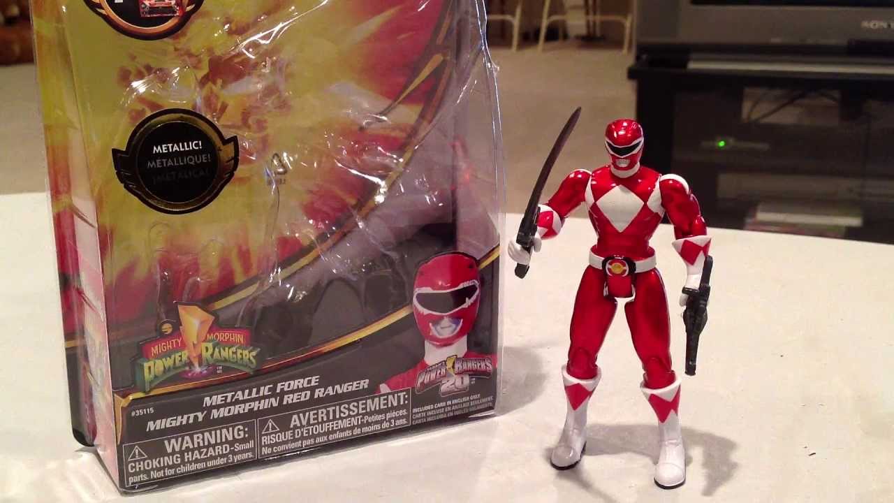 Metallic 4 Inch Mighty Morphin Red Review [Power Rangers 20]