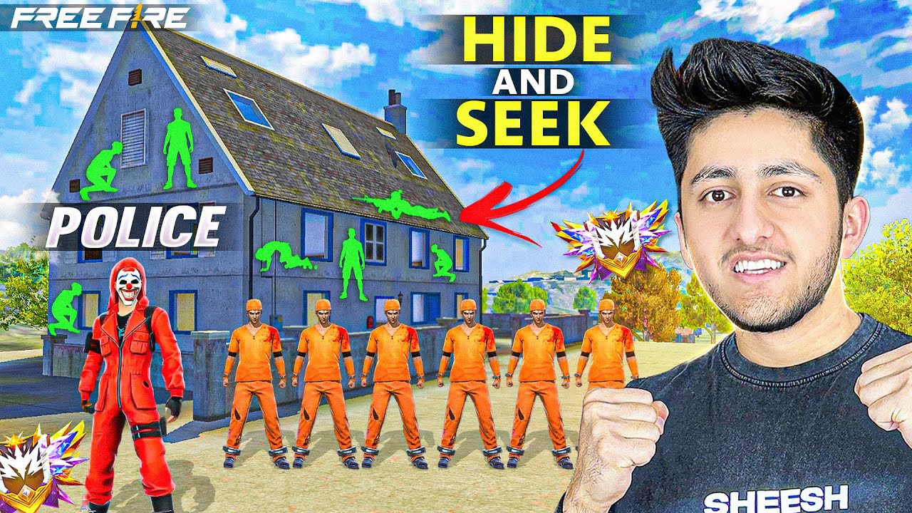 PLAYING FUNNY HIDE AND SEEK IN CLOCK TOWER WITH CHIMKANDIS😂 - GARENA FREE FIRE