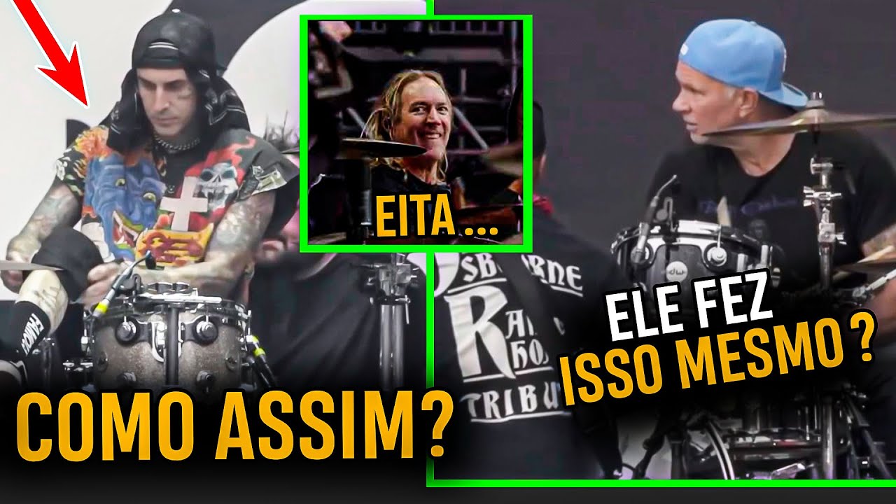 Chad Smith x Travis Barker x Danny Carey – A Batalha de Bateria Mais Insana da História