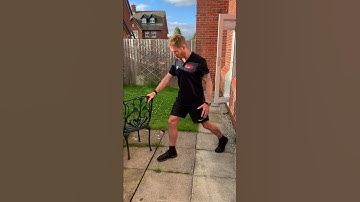 Assisted half depth split squats