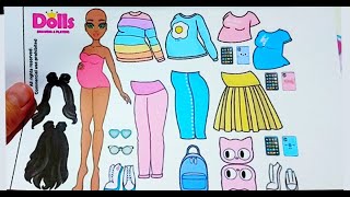 paper dolls, clothes, dresses, #diy  #diycrafts #crafts