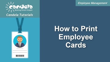 Retail Software: How to Print Employee Cards