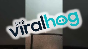 Driving Through a Tornado and Thunderstorm || ViralHog