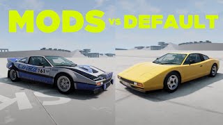 Default vs Modded Vehicles Comparison | BeamNG.Drive
