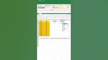 Fungsi COUNTA & COUNTIF Excel #belajarexcelpemula #excel