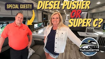 Class A Diesel Pusher vs Super C.  Motorhome Choices.  #rvliving #rvlife #motorhome #mattsrvreviews
