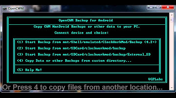 [Tool] OpenCWM How to copy Nandroid Backups to PC