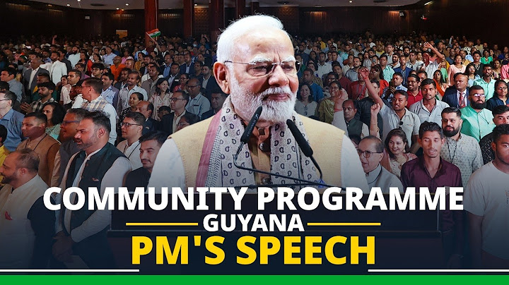 PM Modi's speech at community programme in Guyana