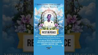 Totina Sutherland nee Huggins | Funeral Announcement #obituariessvg