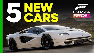 5 NEW CARS to Forza Horizon 5 | New OUTFIT, Badges and NEW ITENS to Creator | Retrowave