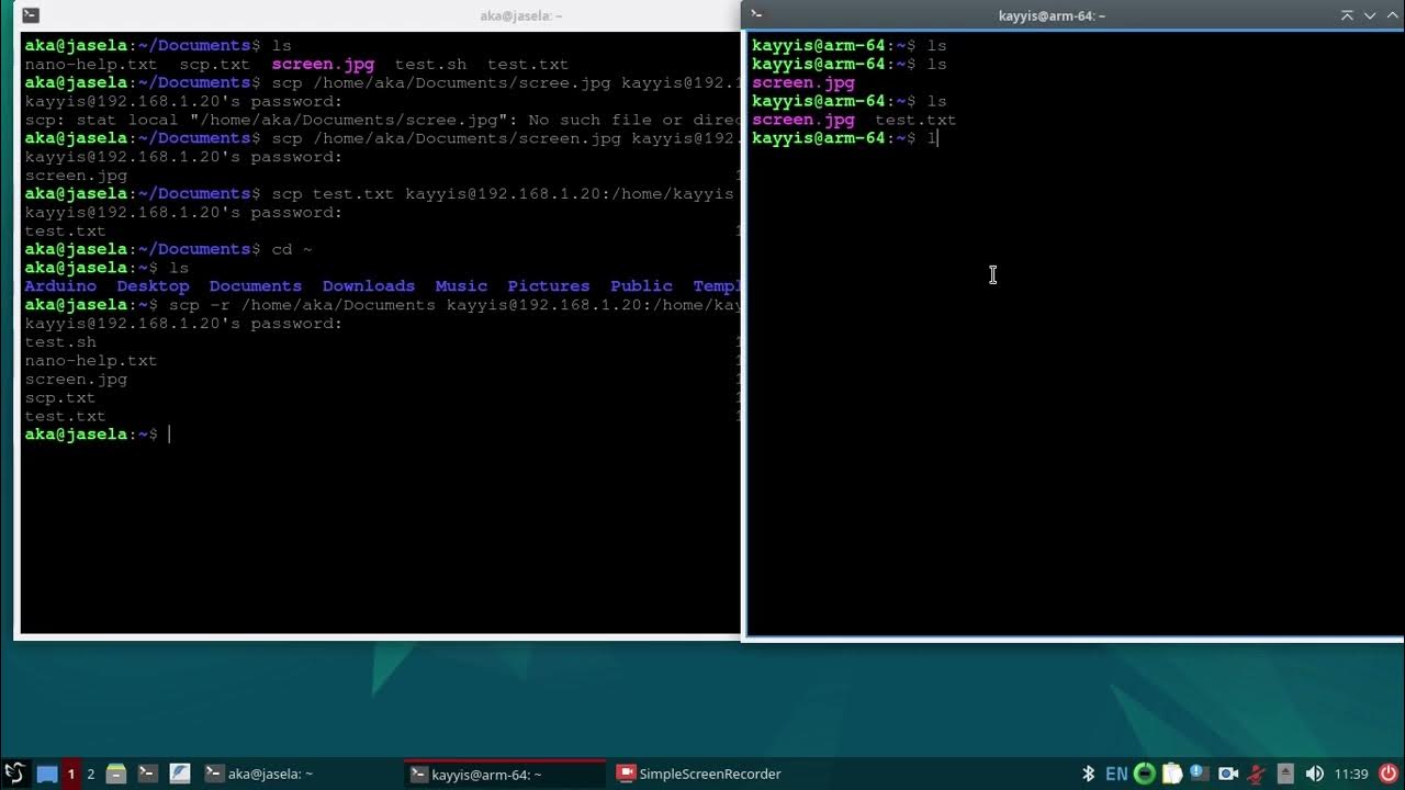 Copy file di terminal linux dengan command scp dari local pc ke