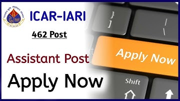ICAR-IARI Assistant Application 2022 | How to Apply for IARI Assistant 2022 ?|