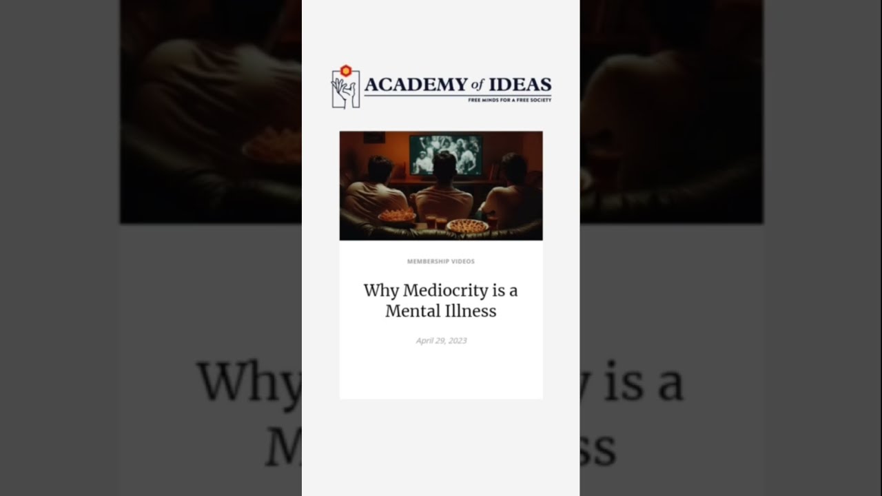 Why Mediocrity Is A Mental Illness