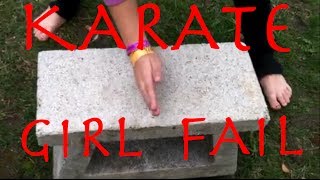 Karate Girl Fail