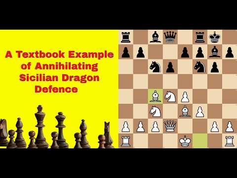 A Textbook Example of Annihilating Sicilian Dragon Defence