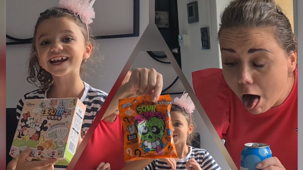 OCHUTNÁVKY z ČÍNY, AMERIKY - EXTRA KYSELÉ a PÁLIVÉ komu HOŘELA pusa??komu se dělalo BLBĚ??