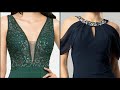 Most Fashionable & Classy Neck ideas For evening Gowns/Bridesmaid dress/Mother Of The Bride Dress