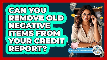 Can You Remove Old Negative Items From Your Credit Report? - Your Guide to Budgeting