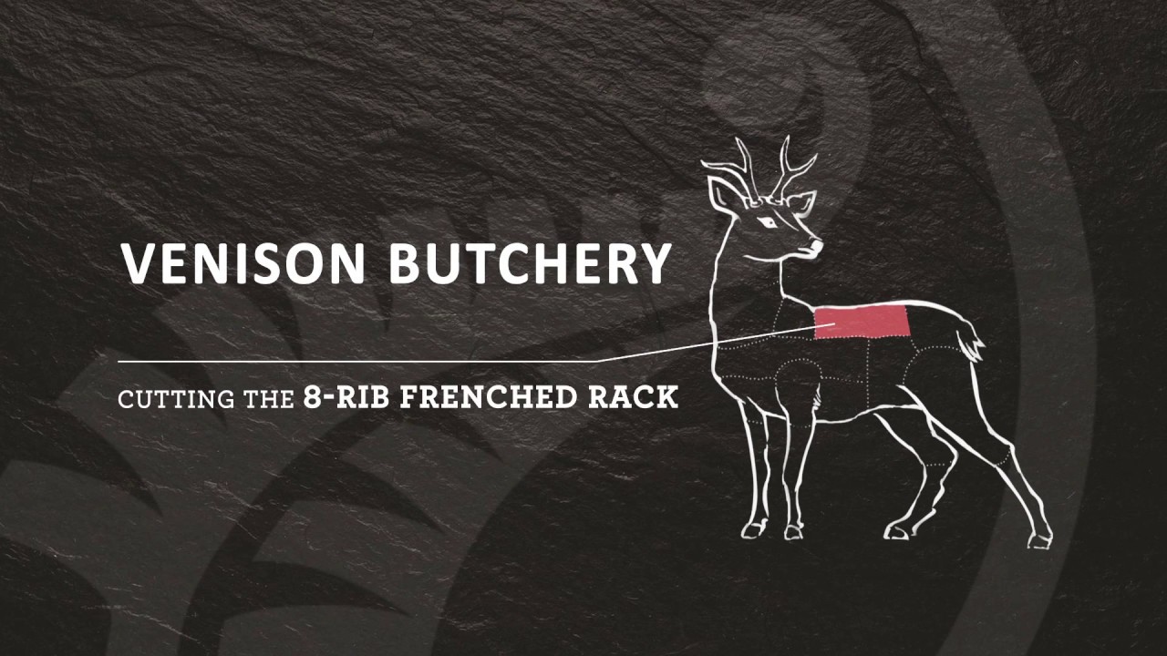 Venison Butchery Cutting the 8 Rib Rack YouTube