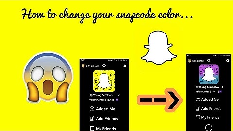 HOW TO CHANGE YOUR SNAPCODE COLOR... (PICSART)