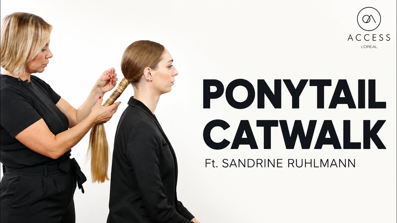 Catwalk Tutorial HOW TO | Ponytail Catwalk tutorial Ft. Sandrine Ruhlmann - YouTube