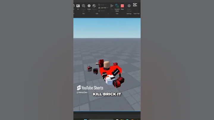 How to Make a Kill Brick in Roblox Studio #roblox #robloxstudio #velozidev