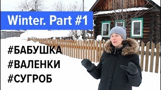 Winter vocabulary. Part #1. A Russian village in winter.