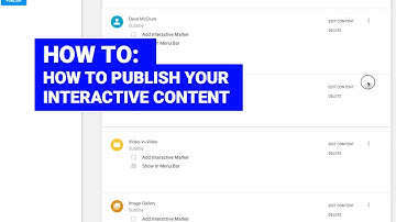 How to publish your interactive layered videos