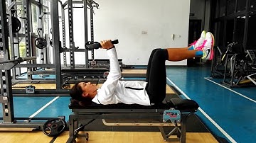 Plate bench dead bugs