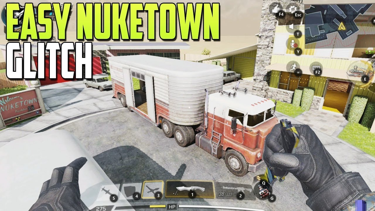 CoD Mobile Glitches: Amazing Solo Nuketown On Top Of Map Glitch! Call Of  Duty Mobile Nuketown Glitch - 