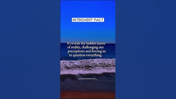 INTROVERT FACT - In A World Of Deception, The inverted Truth Shines Through..... #shrots #subscribe
