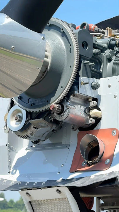 Slow motion startup of Cessna 172. That starter pinion gear pops out super fast!