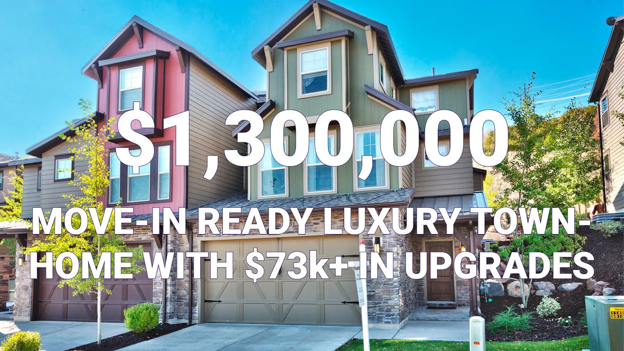 Luxury Townhome at The Retreat at Jordanelle, perfect for yearround residents or a second home