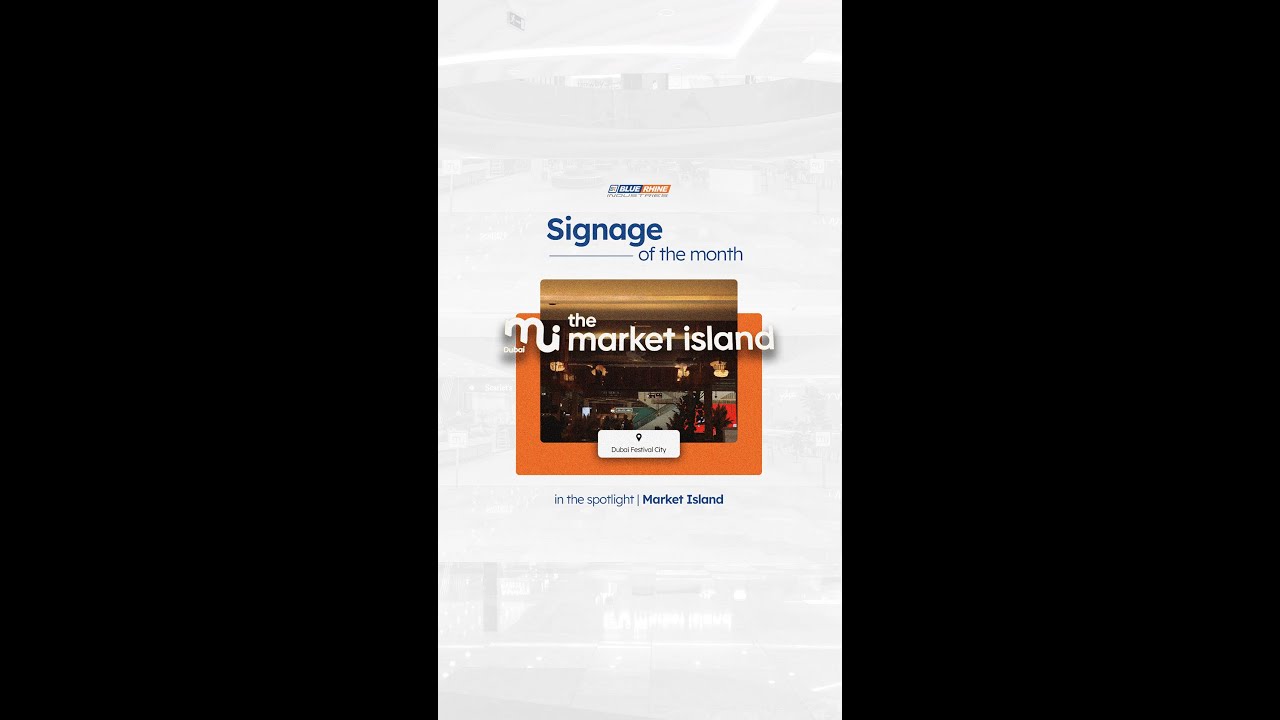 Explore Market Island’s Vibrant F&B Outlets with Blue Rhine’s Signage Magic