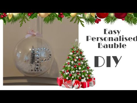 Personalised christmas baubles diy Clearance