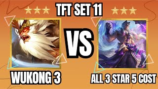 Wukong 3 Star VS ALL 3 Star 5 Cost Units | TFT Set 11