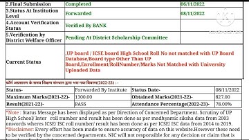 UP board / ICSE board High School Roll No not matched with UP Board Database/Board