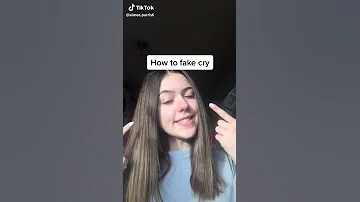 Tik tok fake cry